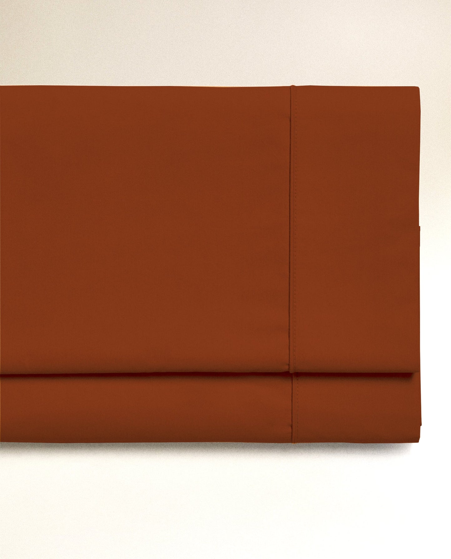 BURNT ORANGE | SOLID FLAT SHEET | 210TC