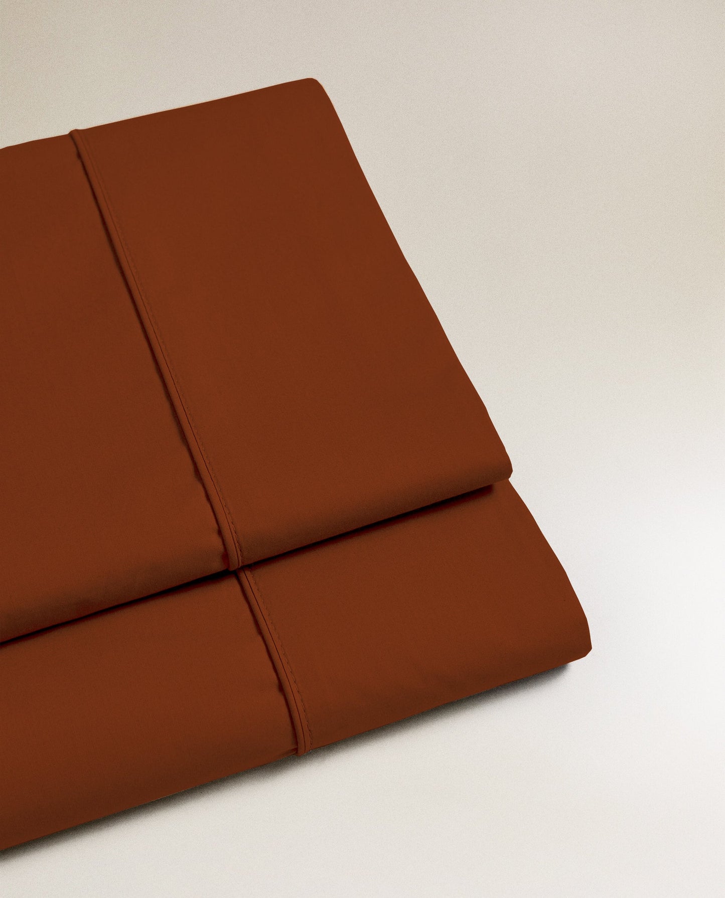 BURNT ORANGE | SOLID FLAT SHEET | 210TC