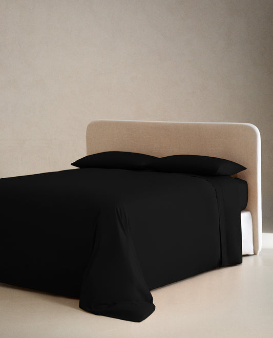 BLACK | SOLID FLAT SHEET | 300TC