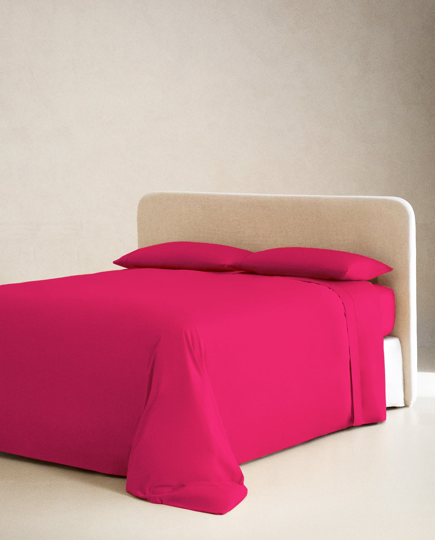 HOT PINK | SOLID FLAT SHEET | 210TC
