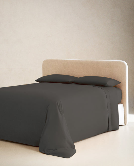 CHARCOAL GREY | SOLID FLAT SHEET | 300TC