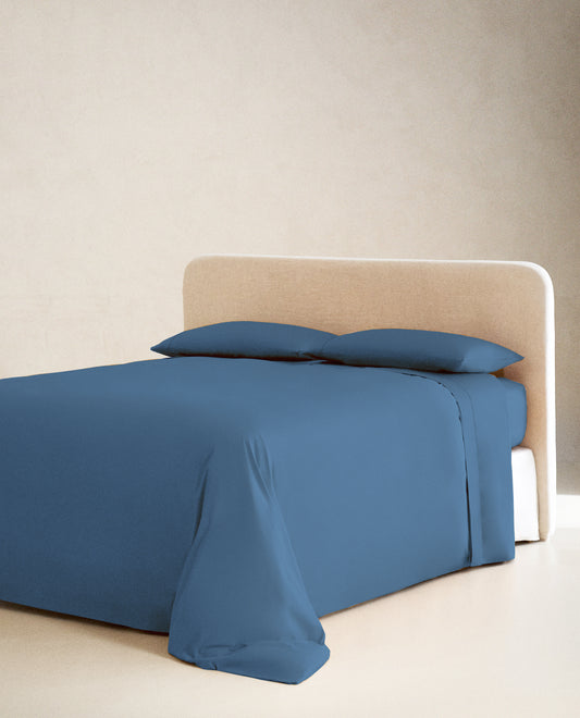 MED BLUE | SOLID FLAT SHEET | 210TC
