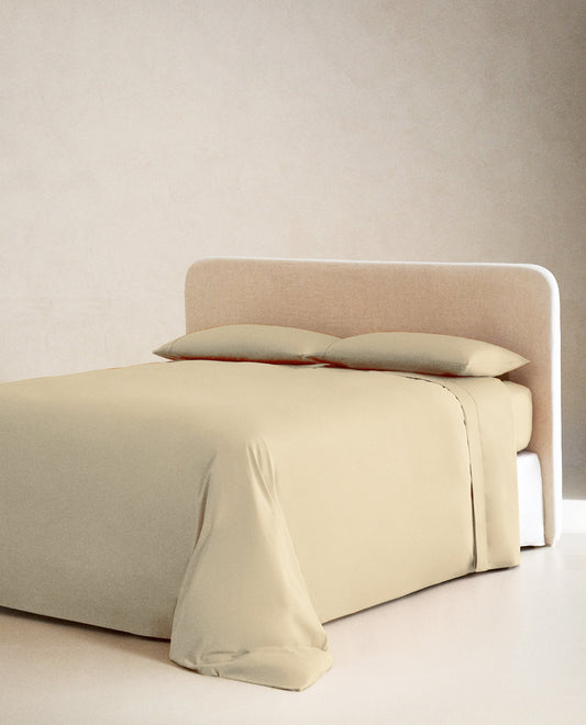 BEIGE | SOLID FLAT SHEET | 210TC
