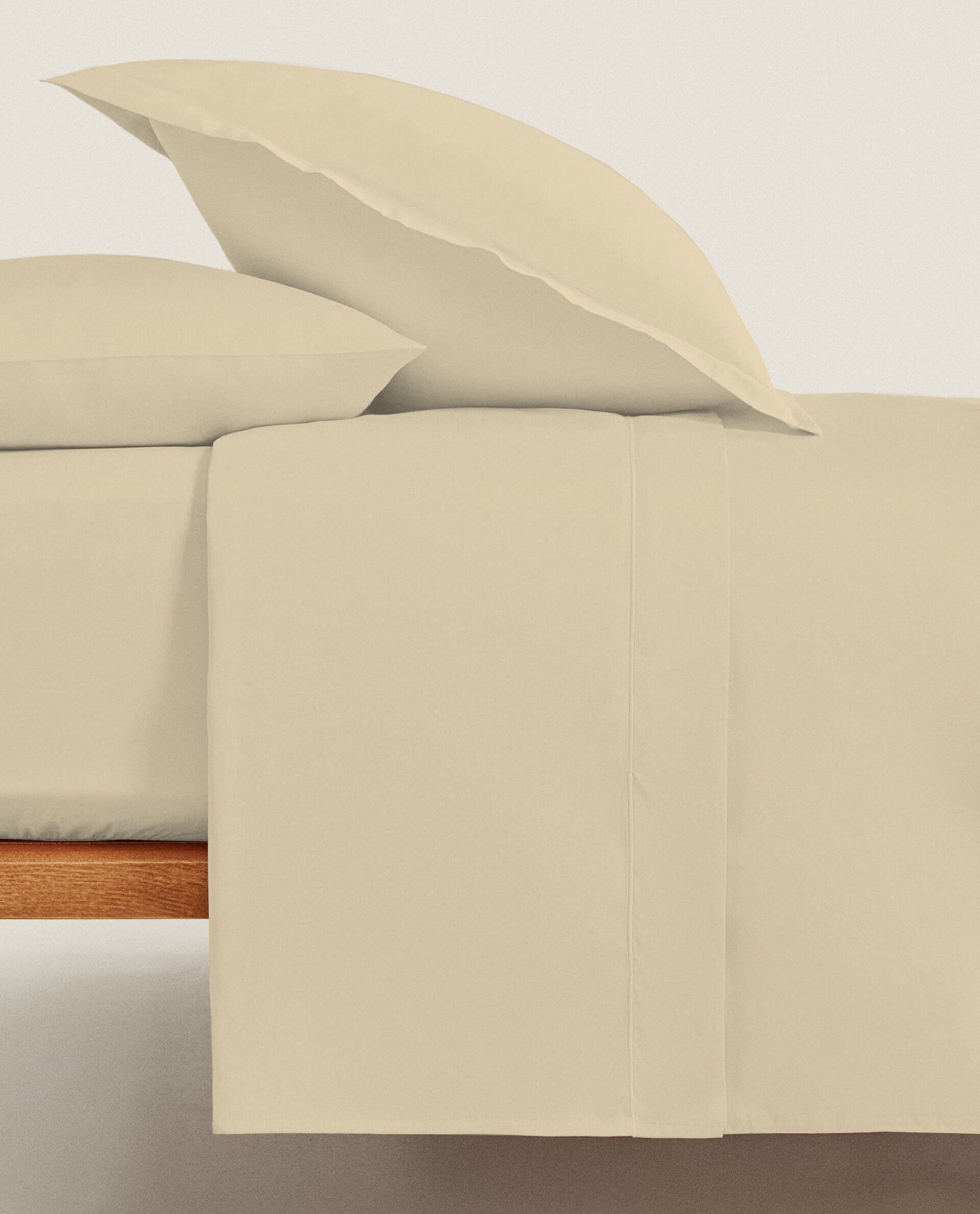BEIGE | SOLID FLAT SHEET | 210TC