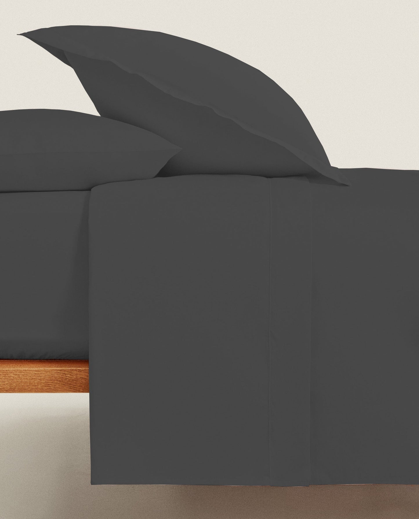 CHARCOAL GREY | SOLID FLAT SHEET | 300TC