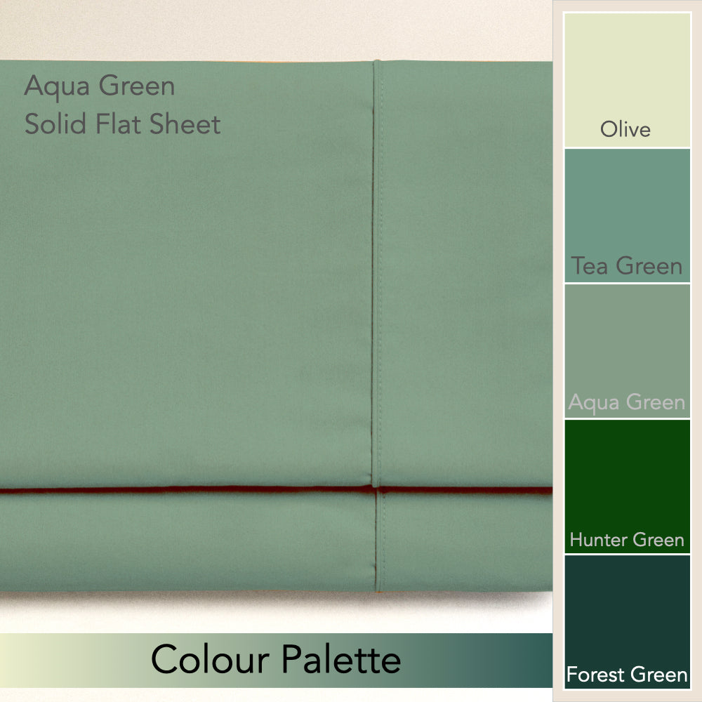 AQUA GREEN | SOLID FLAT SHEET | 210TC