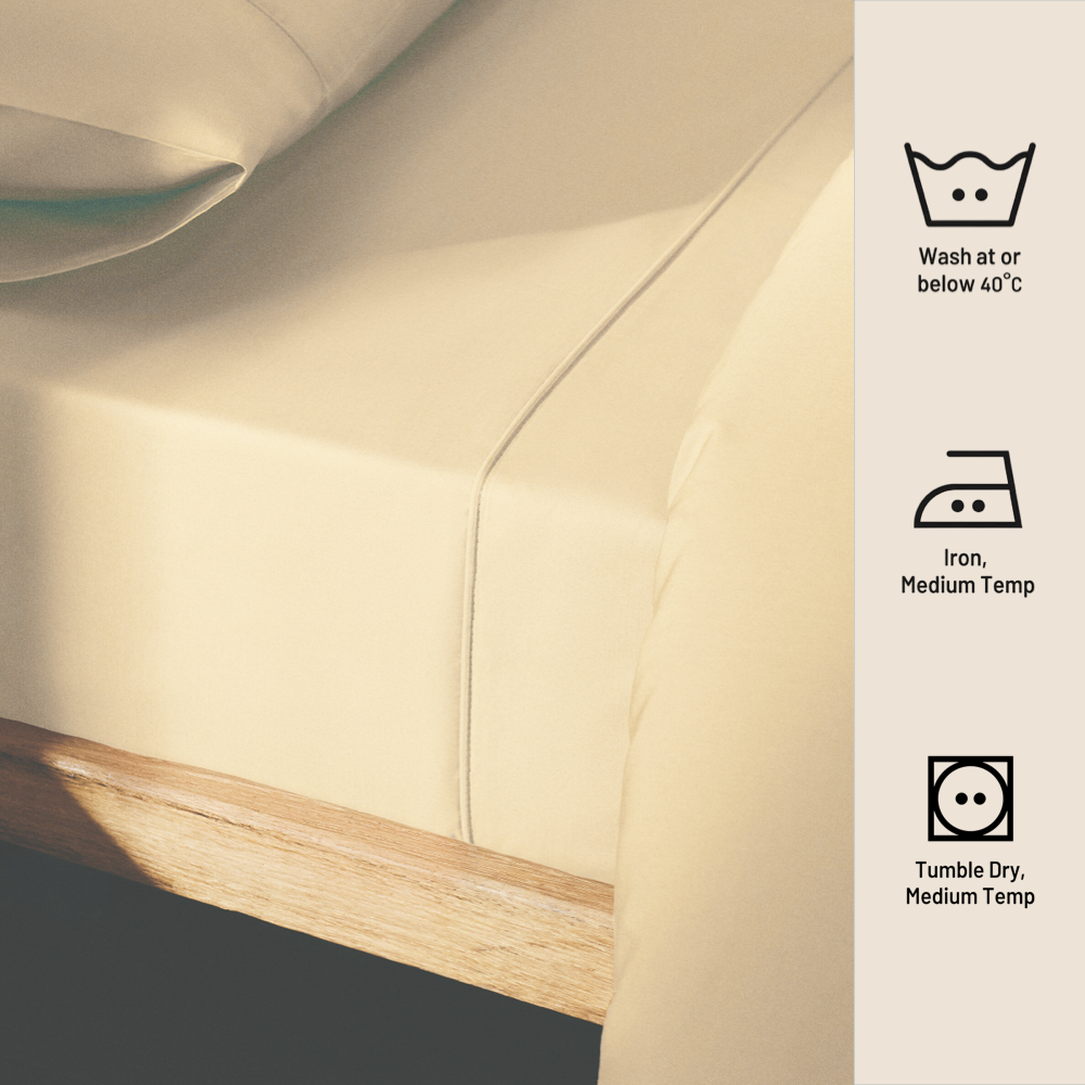 BEIGE | SOLID FLAT SHEET | 210TC