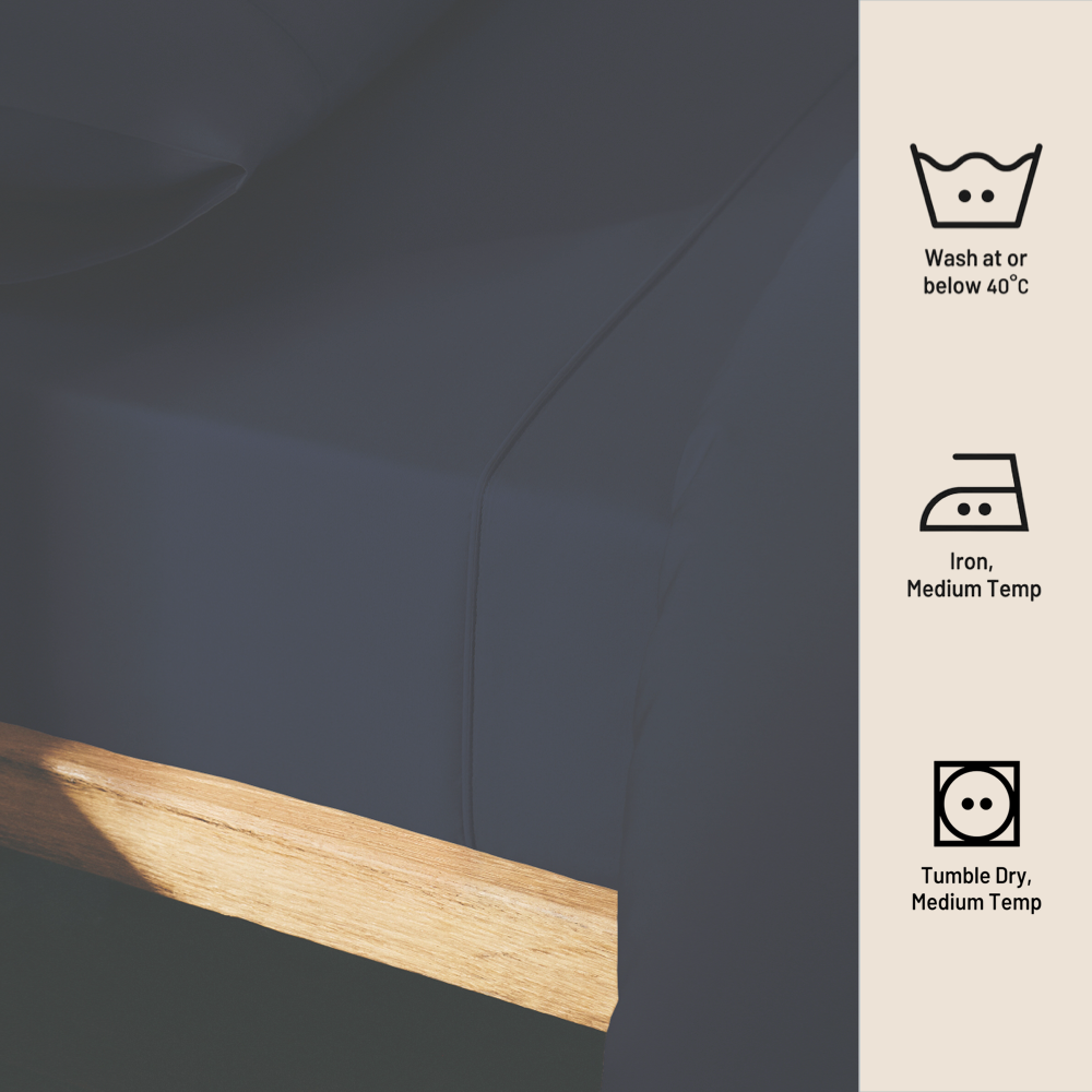 NAVY BLUE | SOLID FLAT SHEET | 210TC
