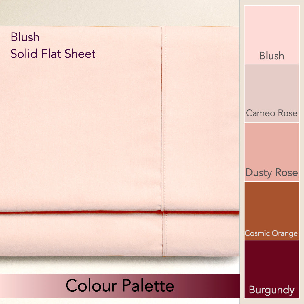 BLUSH | SOLID FLAT SHEET | 210TC