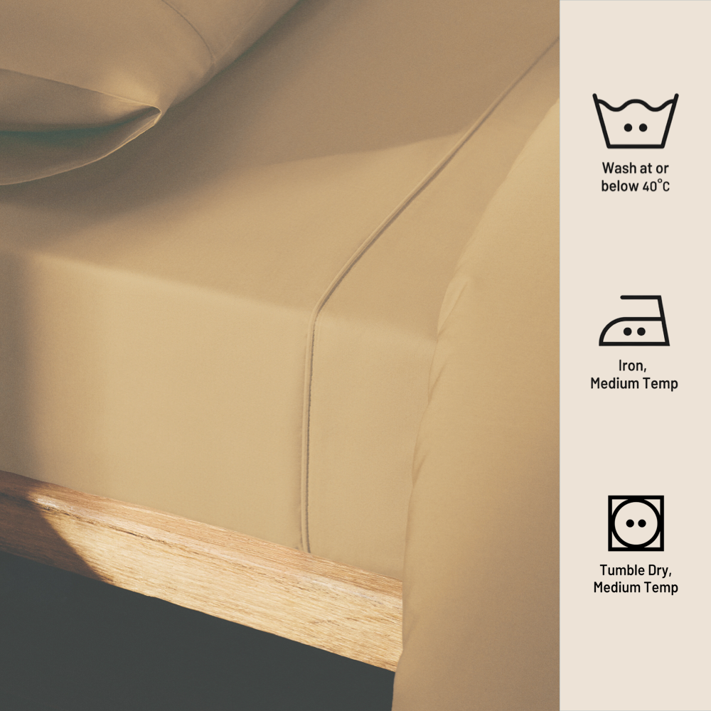 TAUPE | SOLID FLAT SHEET | 210TC