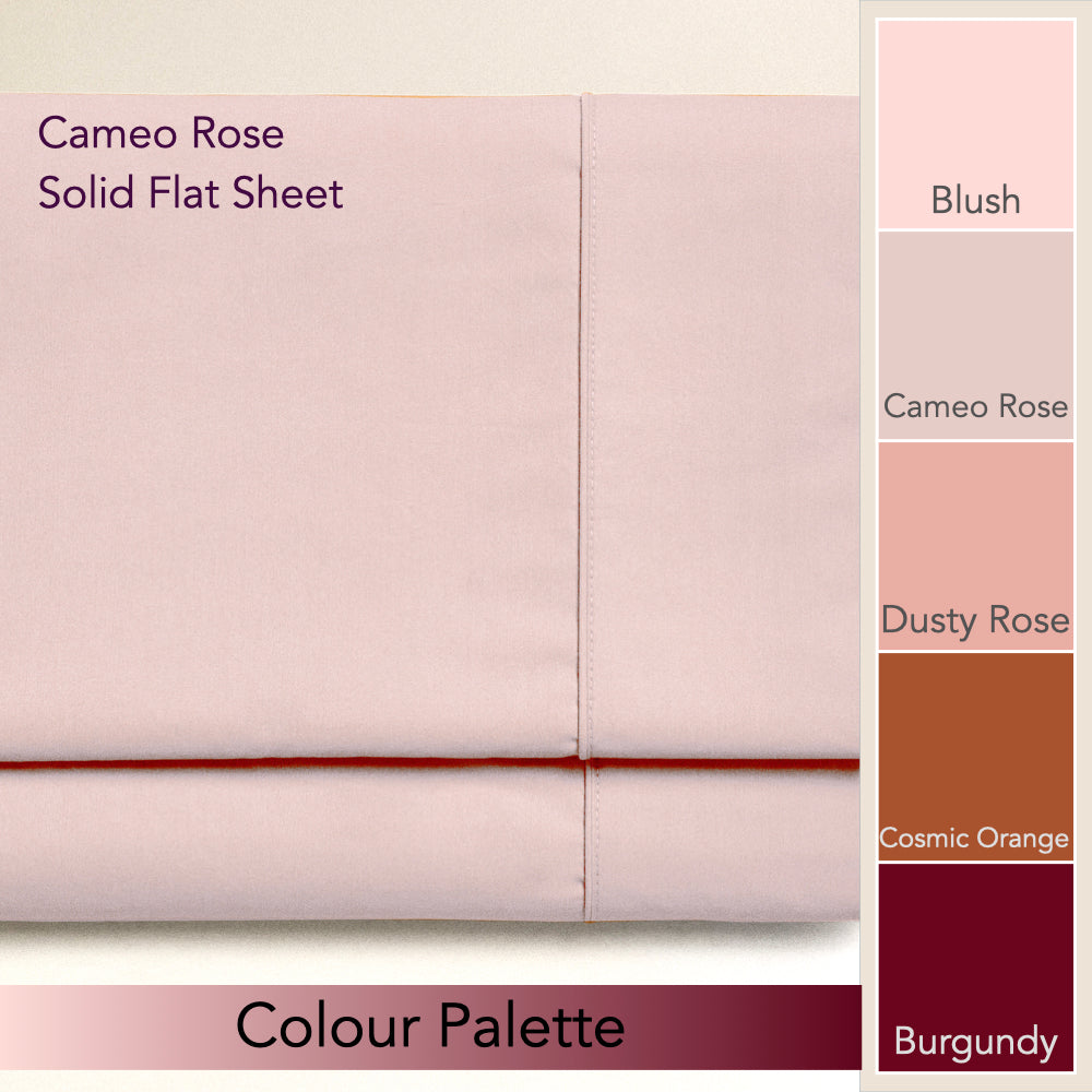 CAMEO ROSE | SOLID FLAT SHEET | 210TC