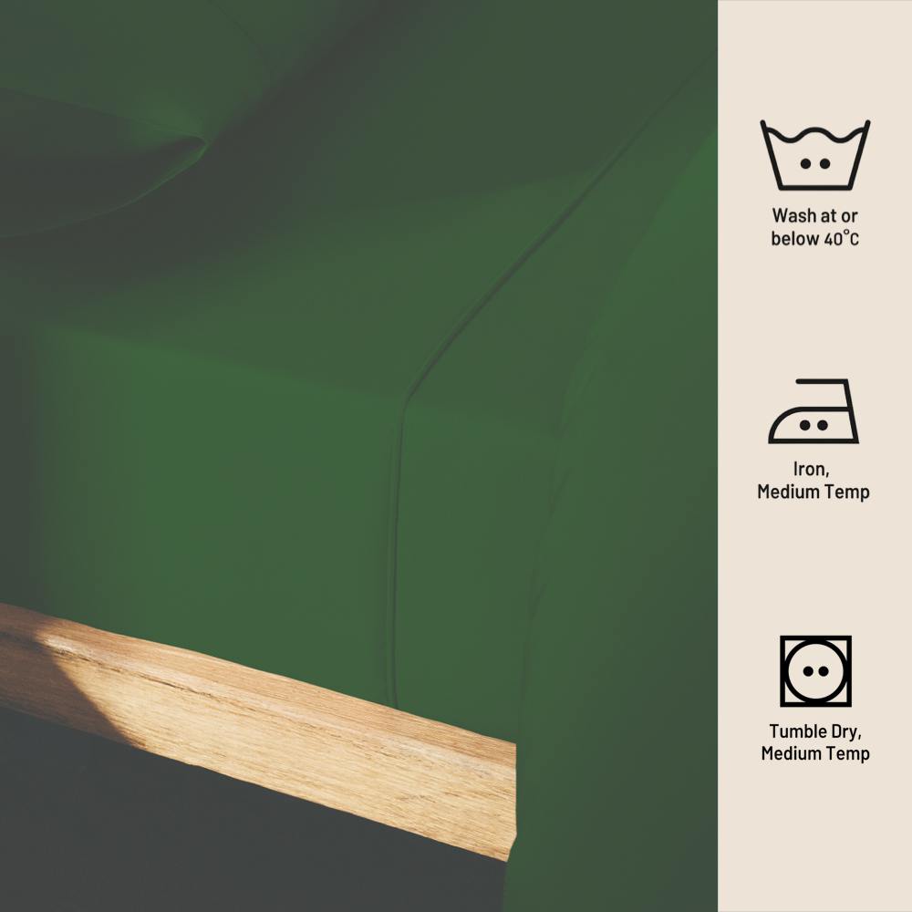 HUNTER GREEN | SOLID FLAT SHEET | 210TC