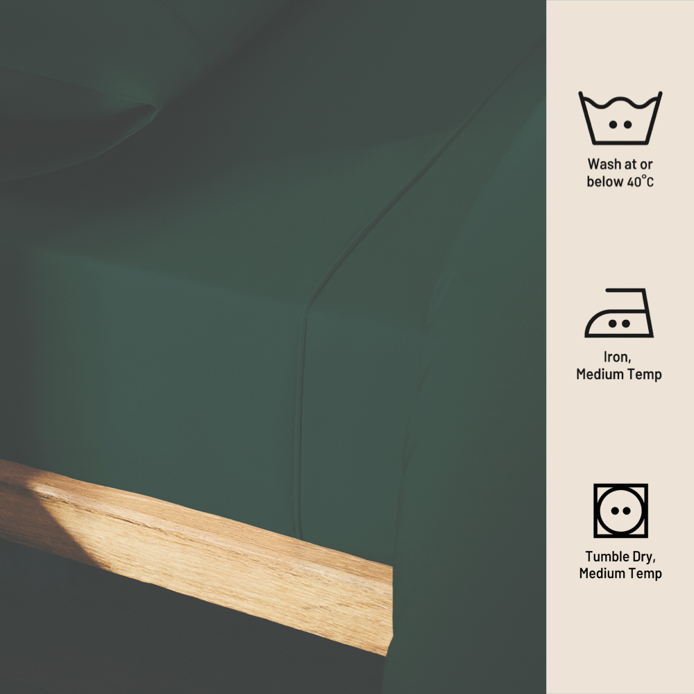 FOREST GREEN | SOLID FLAT SHEET | 210TC