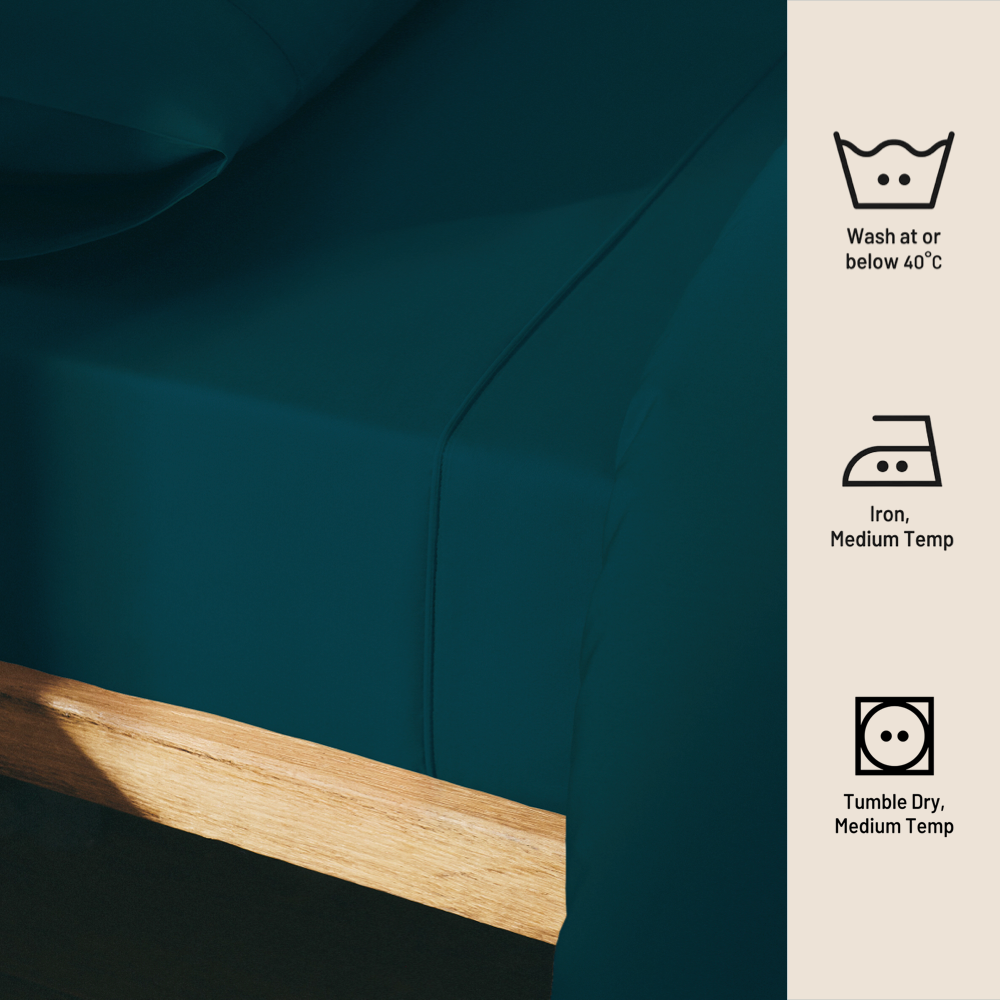 TEAL | SOLID FLAT SHEET | 210TC