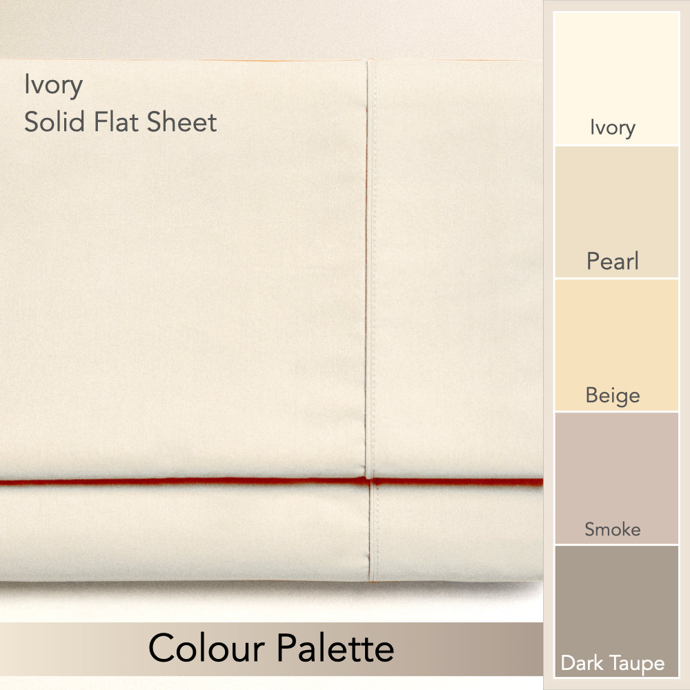 IVORY | SOLID FLAT SHEET | 210TC