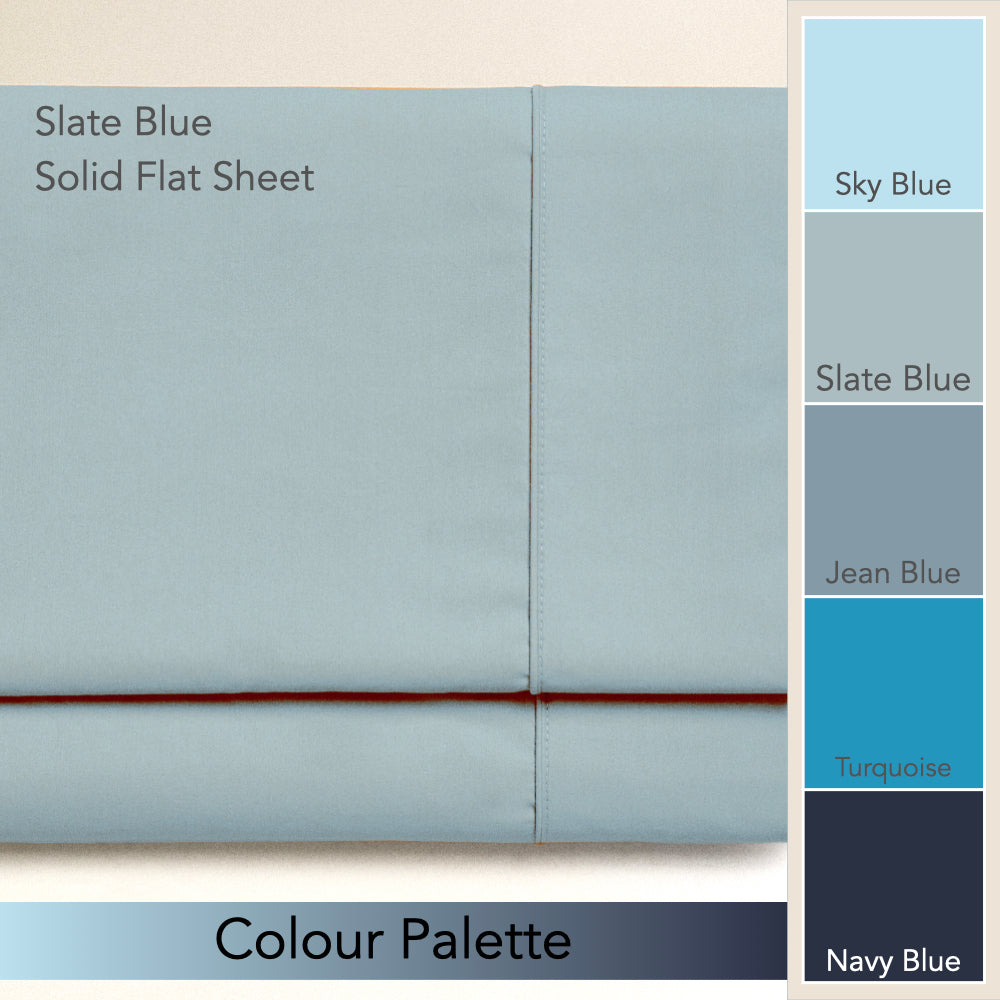 SLATE BLUE | SOLID FLAT SHEET | 210TC