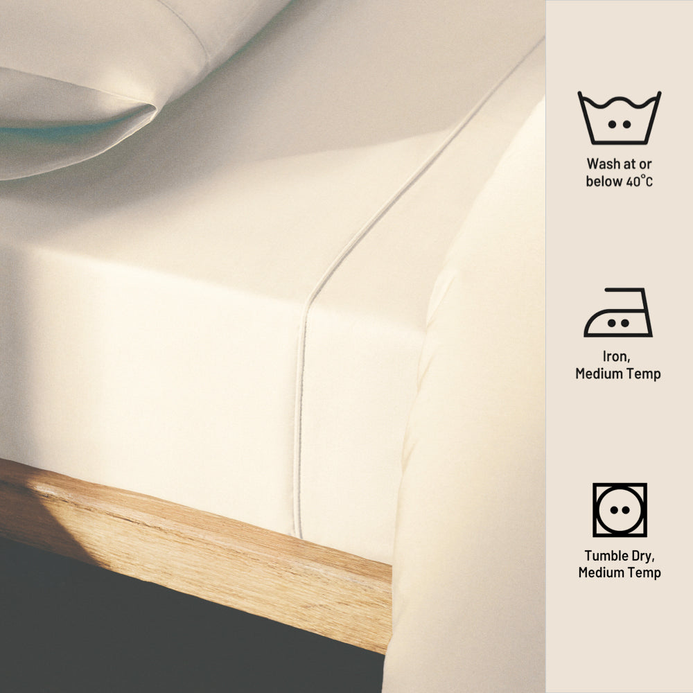 IVORY | SOLID FLAT SHEET | 210TC