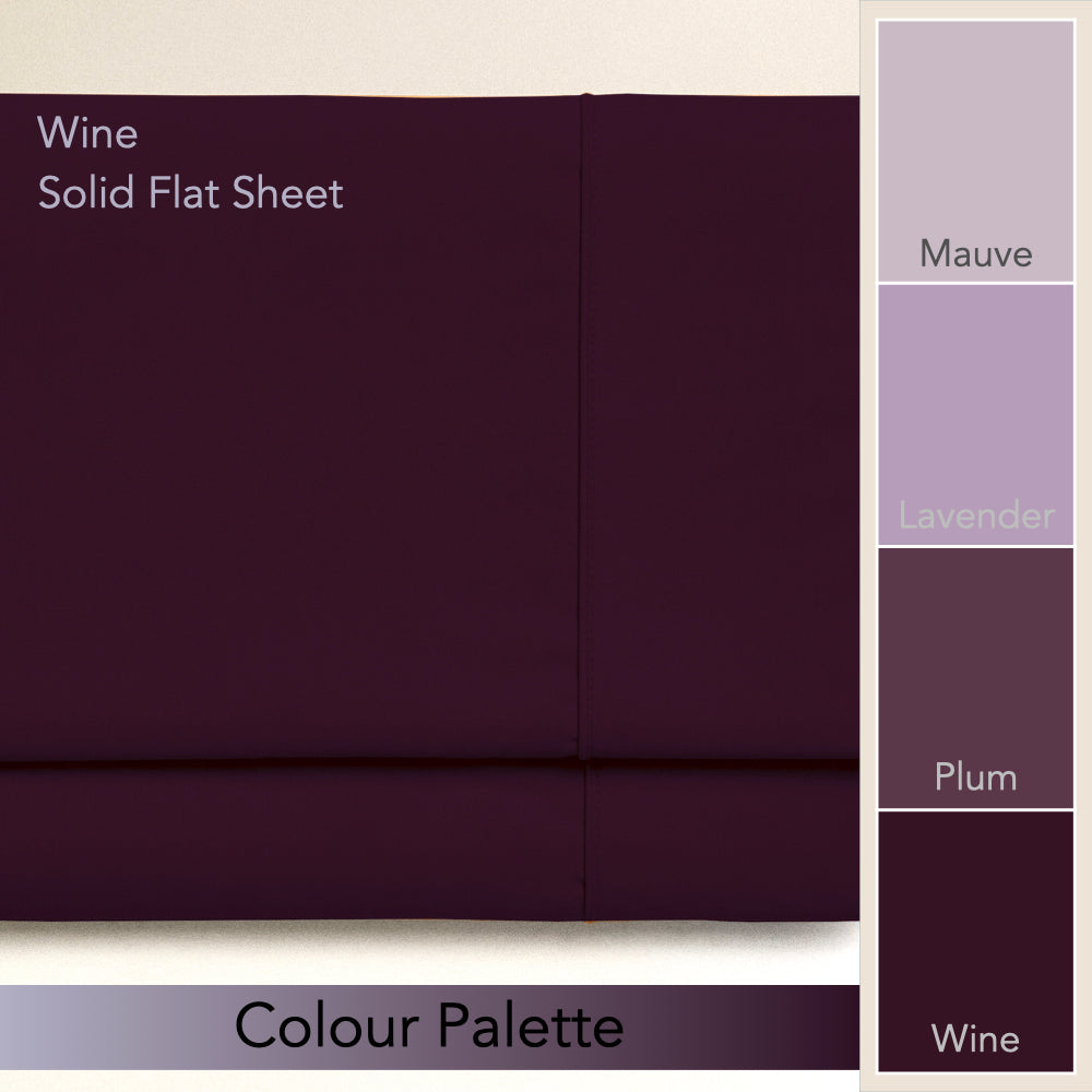 WINE | SOLID FLAT SHEET | 210TC